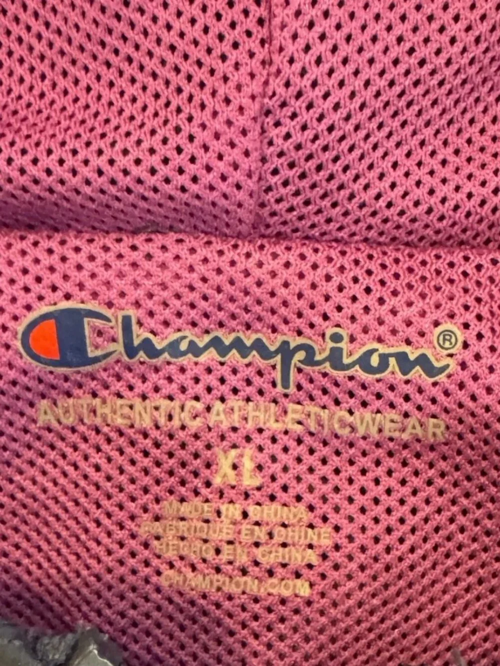 Champion Girls XL 14/16 Windbreaker Jacket Navy Purple Lilac Colorblock Mesh Hoo